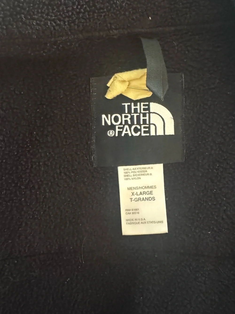 The North Face Men’s Black Fleece/Softshell Hybrid Vest